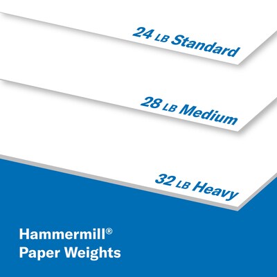 Hammermill Premium Laser Print 8.5" x 11" Multipurpose Paper, 28 lbs., 98 Brightness, 500 Sheets/Ream (125534)