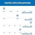 Hammermill 8.5 x 11 Premium Color Copy Paper, 28 lbs., 100 Brightness, 2500 Sheet/Carton (102450)