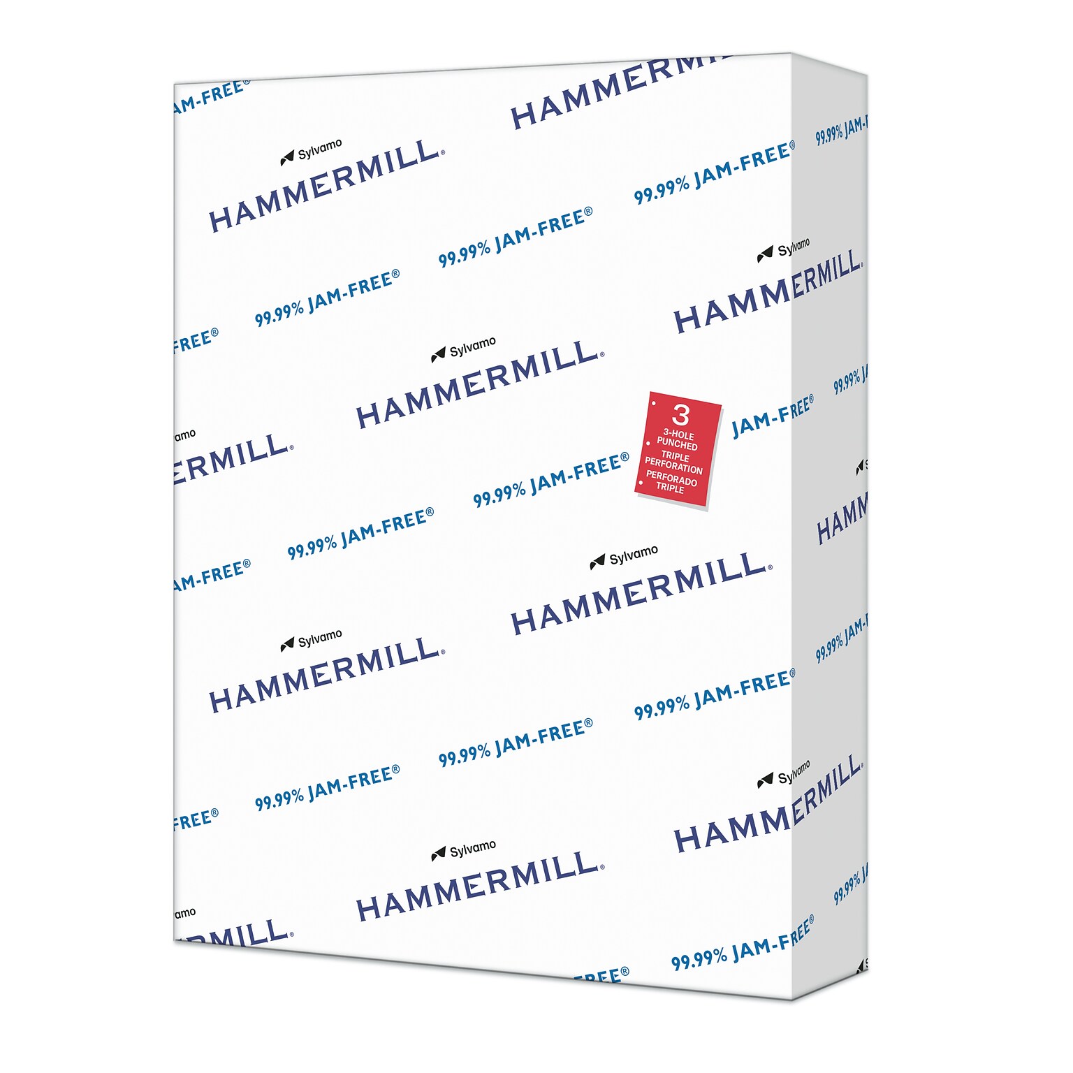 Hammermill Copy Plus 8.5 x 11 3-Hole Punched Copy Paper, 20 lbs., 92 Brightness, 500 Sheets/Ream (105031)