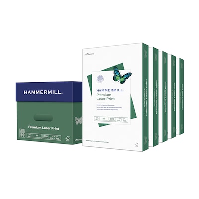Hammermill Premium 11 x 17 Laser Print Paper, 24 lbs., 98 Brightness, 2500 Sheets/Carton (104620)