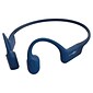 Shokz OpenRun Bone-Conduction Open-Ear Sport Headphones with Microphones,Blue (S803-ST-BL-US)