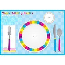 Ashley Productions Smart Poly 12 x 17.25 Basic Place Setting Table PosterMat Pals, Single Sided (A