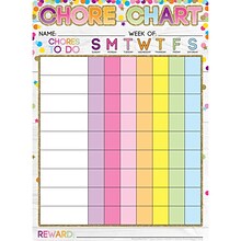 Ashley Productions Smart Poly Space Savers 13 x 9.5 Confetti Style Chores PosterMat Pals, Single S