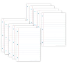 Ashley Productions Smart Poly Space Savers 13 x 9.5 White Notebook Paper PosterMat Pals, Pack of 1