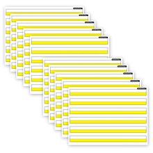 Ashley Productions® Smart Poly® PosterMat Pals® Handwriting, 1 Ruling, Yellow, 13 x 9.5, Pack of