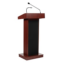 Oklahoma Sound Orator Series 46H, Wireless Ready Floor Sound Lectern, Mahogany (800X-MY)