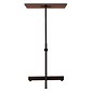 Oklahoma Sound Portable Presentation Series Adjustable Speaker Stand Podium 30-44"H, Medium Oak (70-MO)