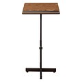 Oklahoma Sound Portable Presentation Series Adjustable Speaker Stand Podium 30-44H, Medium Oak (70-