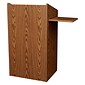 Oklahoma Sound Aristocrat Series 46"H Floor Lectern, Medium Oak (600-MO)