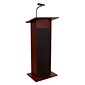 Oklahoma Sound Power Plus Series 46"H, Wireless Ready Floor Sound Lectern, Mahogany (111PLS-MY)