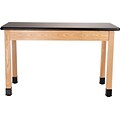 National Public Seating Wood Series Science Table, 24 x 60 x 30, Rectangle High Pressure Table, B