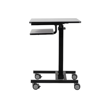 National Public Seating Sit & Stand Desk Series, 28"-45"H Adjustable, Gray Nebula/Black (EDTC)