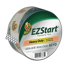 Duck EZ-Start Packing Tape, 1.88 x 60 yds., Clear (299002)