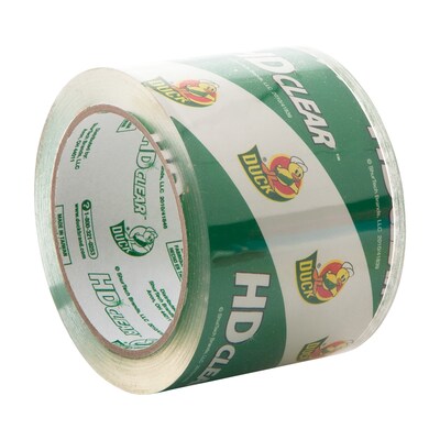 Duck HD Clear Heavy Duty Packing Tape, 3" x 54.6 yds., Clear, 6/Pack (307352/7496)