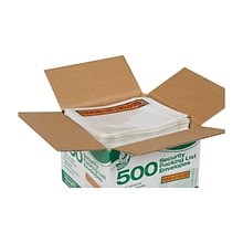 Duck 4.5 in. x 5.5 in. Security Packing List Enclosed Envelopes, Clear Window, 500/Box (394743)