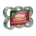 Duck HD Clear Heavy Duty Packing Tape, 1.88 x 54.6 yds., Clear, 6/Pack (441962/7295)