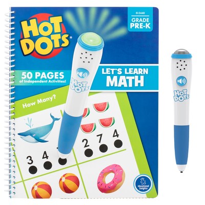 Educational Insights Hot Dots Lets Learn Pre-K Math! (EI-2440)