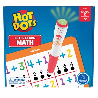 Educational Insights Hot Dots Lets Learn Kindergarten Math! (EI-2441)