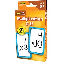 Edupress Multiplication 0-12 Flash Cards, 56 Cards (EP-62035)