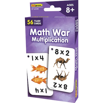 Edupress Math War (Multiplication) Flash Cards, 56 Cards (EP-62048)
