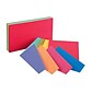Oxford 3" x 5" Index Cards, Lined, Two-Tone Assorted Colors, 100/Pack, 10 Packs/Bundle (OFX04736-10)