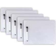 Pacon® Dry Erase Whiteboard, 1-Sided, Plain, with Marker/Eraser, 9 x 12, 5 Sets (PACAC9881C1-5)
