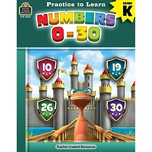 Teacher Created Resources Practice to Learn: Numbers 0-30