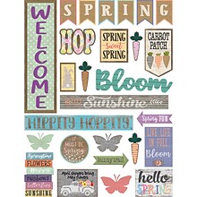 Teacher Created Resources® Home Sweet Classroom Spring Mini Bulletin Board Set, 27 Piece Set (TCR857