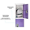 AdirOffice 72 4-Tier Key Lock Purple Steel Storage Locker (629-204-PUR)