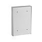 AdirOffice Steel Drop Box with Key Lock, 16"H x 11"W x 2.4"D, White Steel (631-14-WHI)