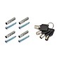 AdirOffice Steel Drop Box with Key Lock, 16"H x 11"W x 2.4"D, White Steel (631-14-WHI)