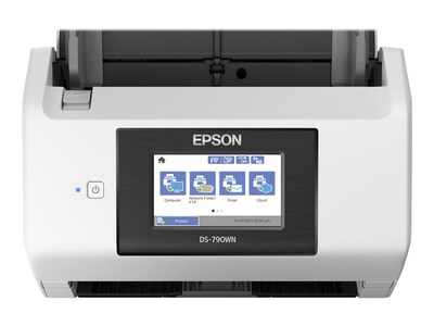 Epson DS-790WN B11B265201 Duplex Desktop Document Scanner, White/Black