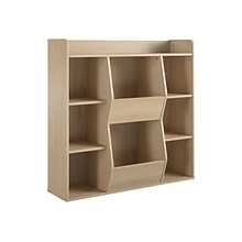 Ameriwood Tyler 40.8H 9-Shelf Bookcase, Blonde Oak Particle Board (4865847COM)