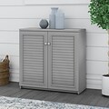 Bush Furniture Fairview 30.71 Small Storage Cabinet with 3 Shelves, Cape Cod Gray (WC53596-03)