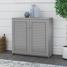 Bush Furniture Fairview 30.71 Small Storage Cabinet with 3 Shelves, Cape Cod Gray (WC53596-03)