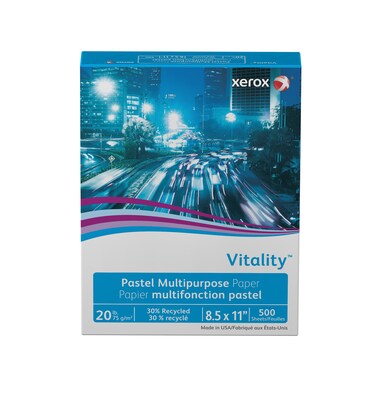 Xerox® Vitality® 8.5" x 11", Multipurpose Paper, 20 lbs., Ivory, 500/Ream (3R11056)