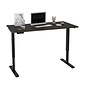 Bestar Universel 60"W Electric Height Adjustable Desk, Deep Grey (65867-32)