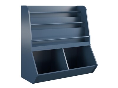 Ameriwood Tyler 36H 5-Shelf Bookcase, Navy Particle Board (4947837COM)