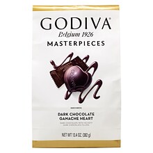 Godiva Masterpieces Ganache Heart Dark Chocolate Pieces, 13.4 oz. (220-01995)