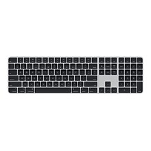 Apple Magic Keyboard with Touch ID and Numeric Keypad Wireless, Silver/Black Keys (MMMR3LL/A)