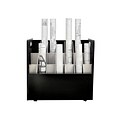 AdirOffice 21-Slot Mobile Roll File, 28.5H x 30W x 15.75D, Black (625-BLK-2PK)