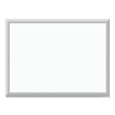 U Brands Melamine Dry Erase Whiteboard, Silver Aluminum Frame, 23" x 17" (00030AANNN)