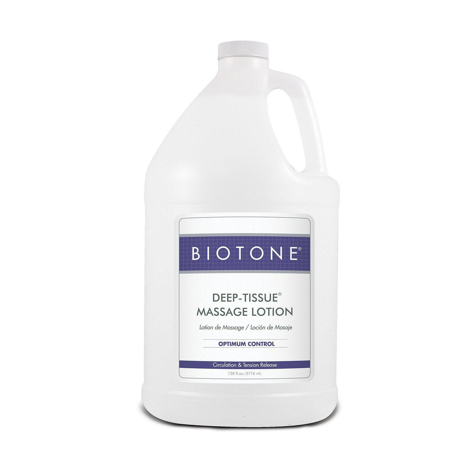 Biotone Deep Tissue Massage Lotion, Unscented, 1 Gallon Bottle (DTU1G)