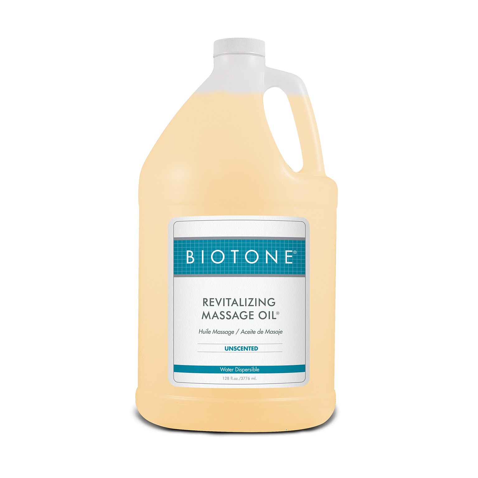 Biotone Revitalizing Massage Oil, Unscented, 1 Gallon Bottle, (ROU1G)