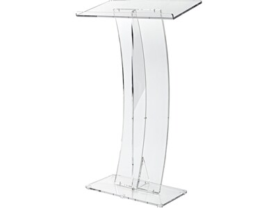 AdirOffice 47 Slanted Lectern with Cover, Clear (661-03-CLR)