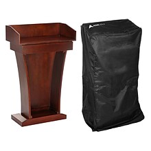 AdirOffice 43.3 Podium Lectern with Cover, Cherry (661-012-CH-PKG)