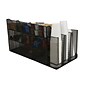 Mind Reader Network Collection 14-Compartment Condiment Organizer, Metal Mesh, Black (CMG2MESH-BLK 14)