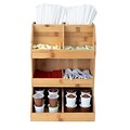 Mind Reader 8 Compartment Bamboo Coffee Organizer, Brown (TOWERBM-BRN)