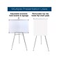 Excello Global Products Flip Chart Presentation Easel, 70", Silver Aluminum, 2/Pack (EGP-HD-0295)