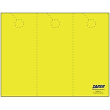 Zapco 3.67 x 8 1/2 65 lbs. Digital Timberline Cover Door Hanger, Sunfish Yellow, 334/Pack (212-250